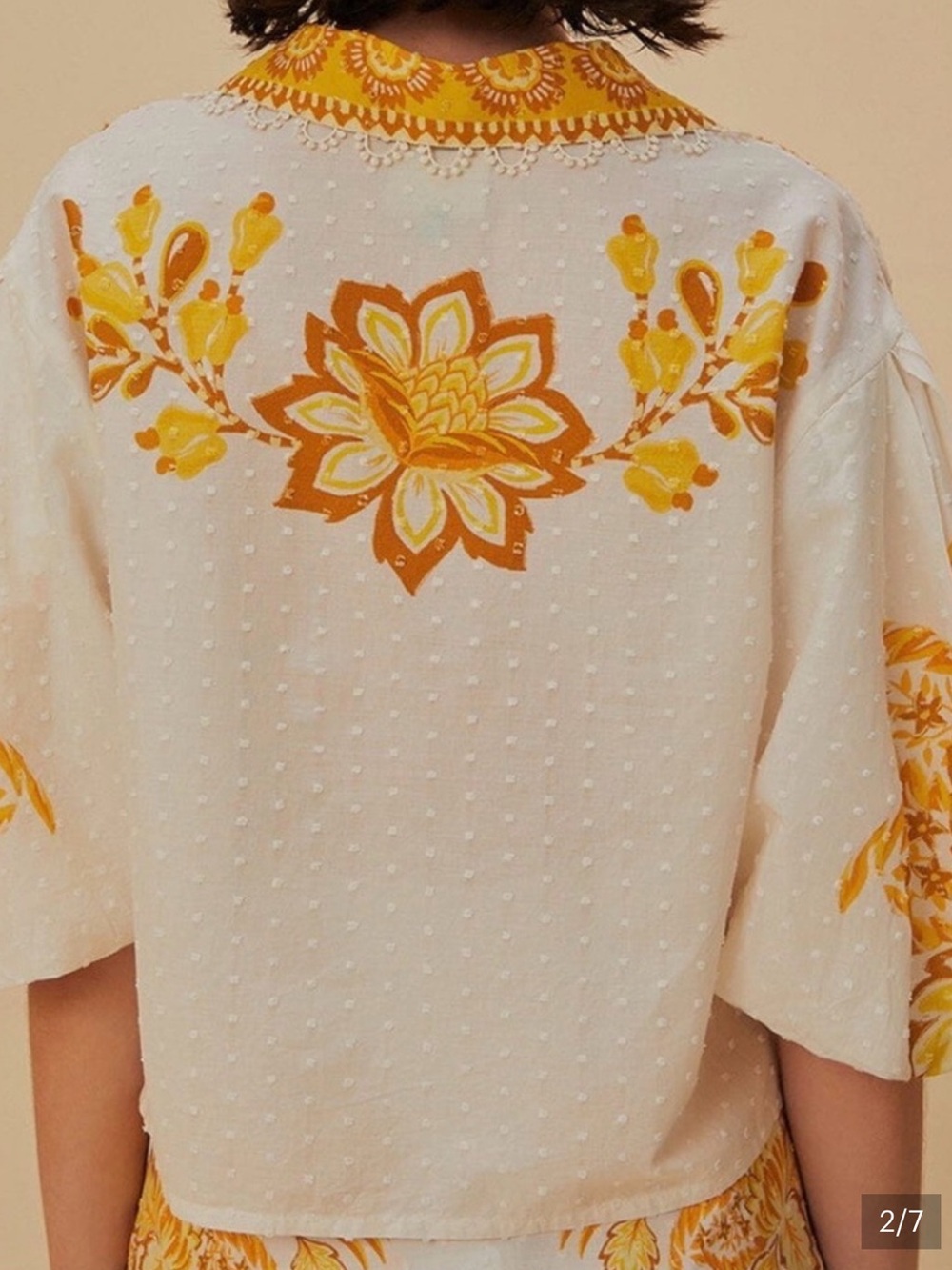 FARM Rio Off White Aura Floral Top NEW - Picture 3 of 8